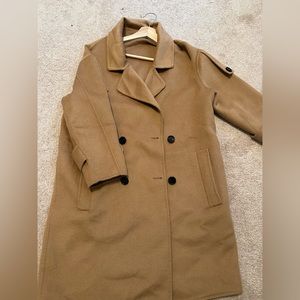 Wool trench coat